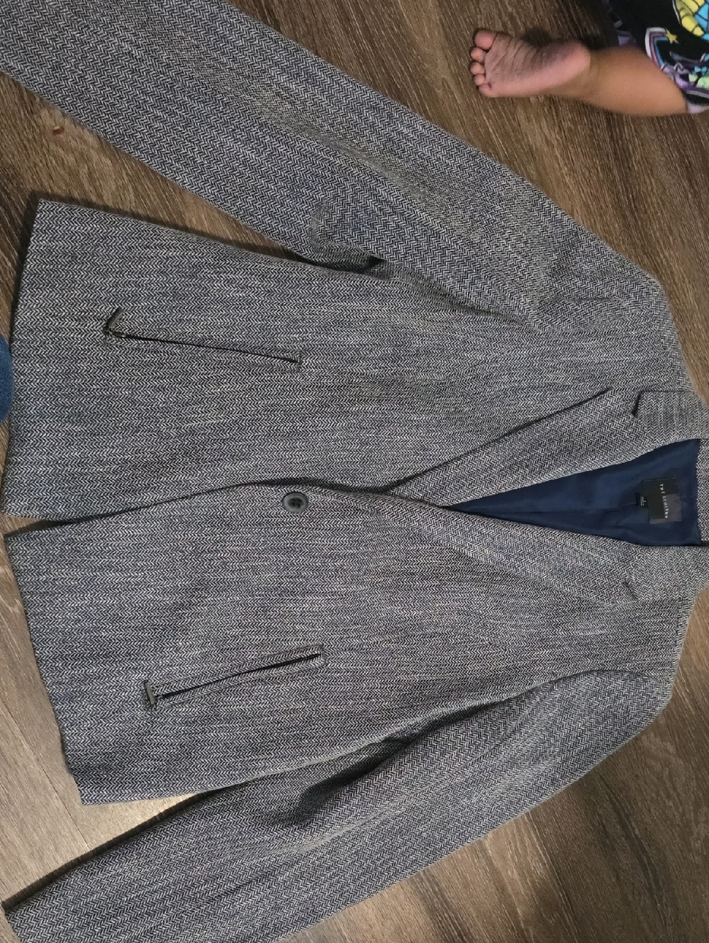 The Limited Gray Tweed Blazer